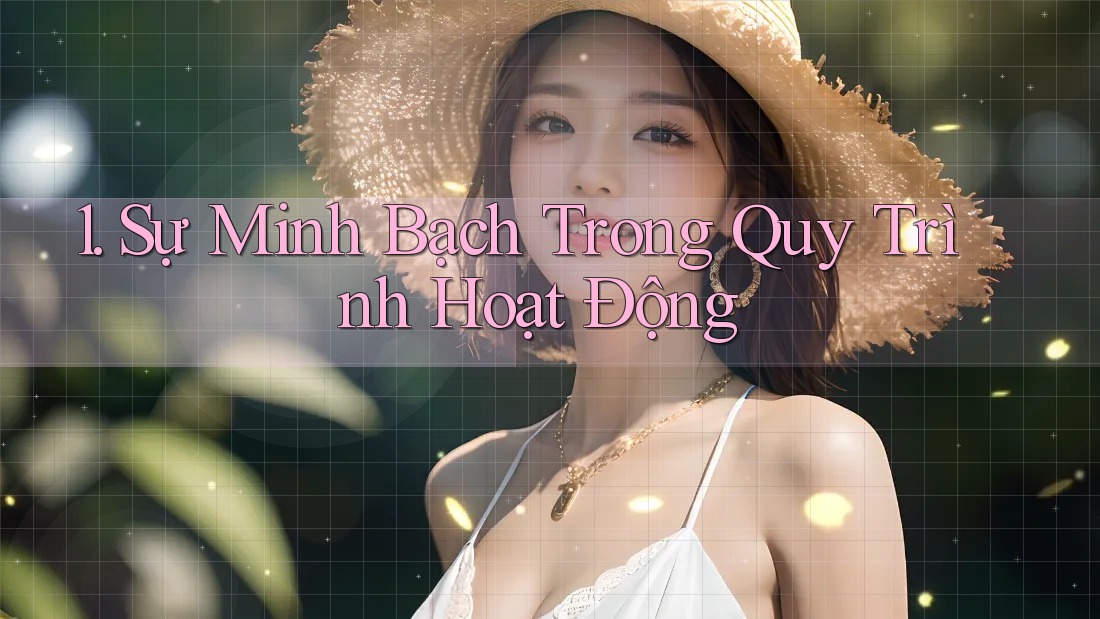 1. Sự Minh Bạch Trong Quy Trình Hoạt Động 1. Sự Minh Bạch Trong Quy Trình Hoạt Động