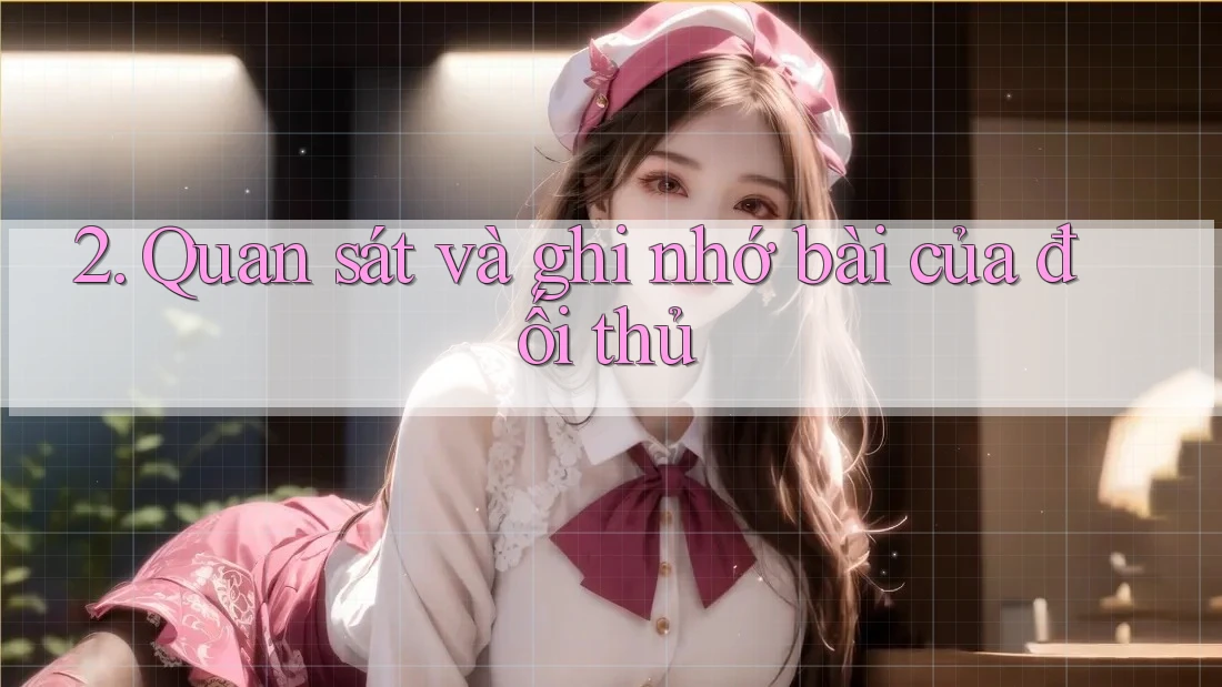 2. Quan sát và ghi nhớ bài của đối thủ