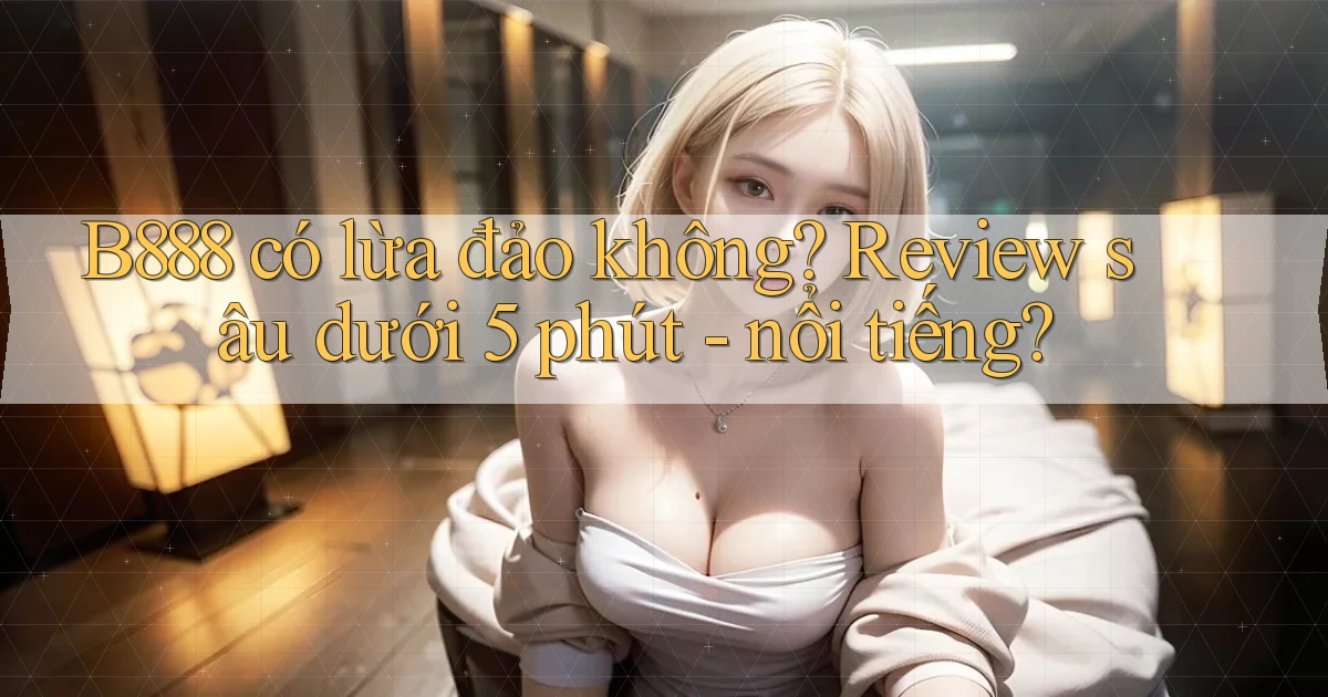 B888 có lừa đảo không review sâu dưới 5 phút   nổi tiếng