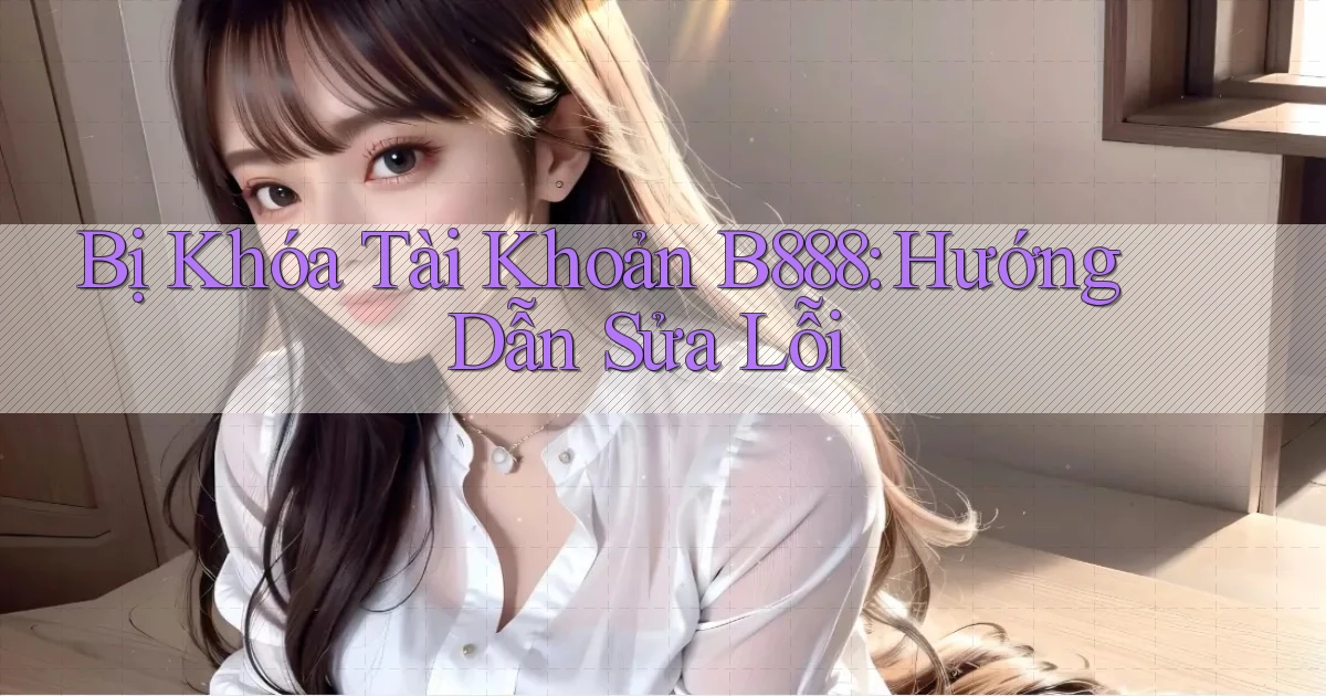 bị khóa tài khoản b888 hướng dẫn sửa lỗi