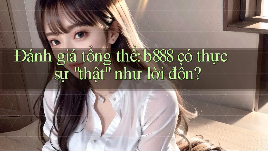 Đánh giá tổng thể: b888 có thực sự “thật” như lời đồn? Đánh giá tổng thể: b888 có thực sự “thật” như lời đồn?