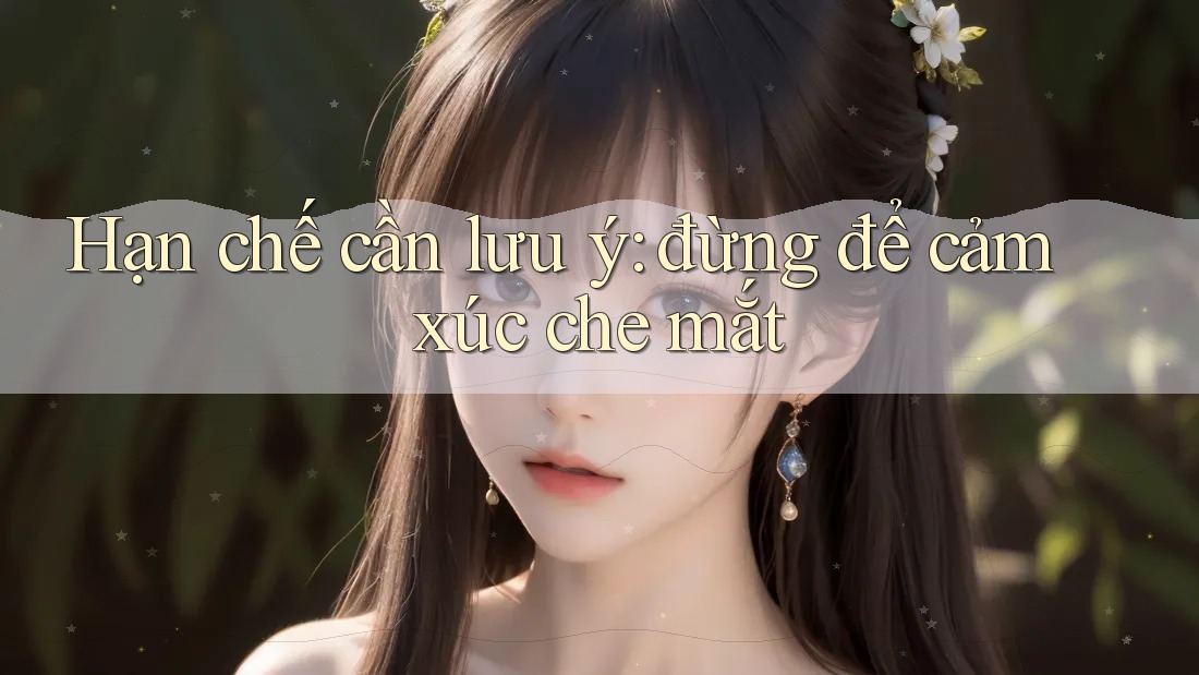 Hạn chế cần lưu ý: đừng để cảm xúc che mắt