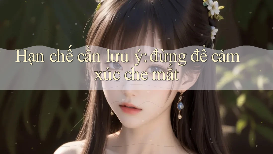 Hạn chế cần lưu ý: đừng để cảm xúc che mắt