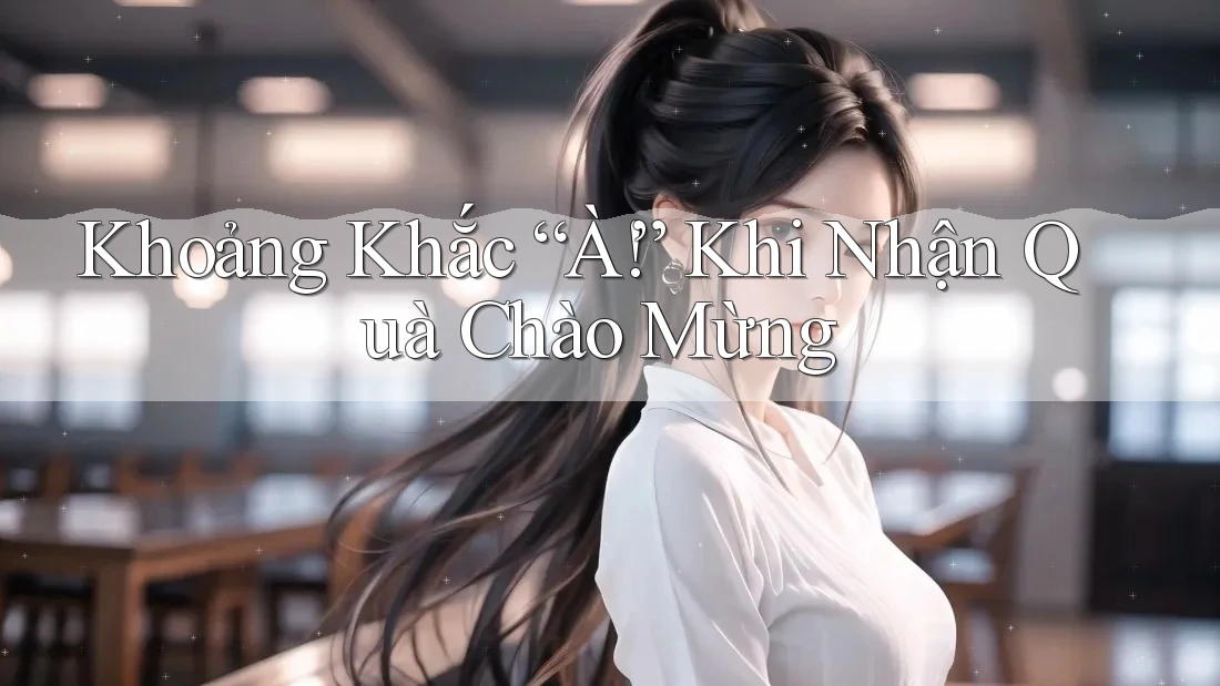 Khoảng Khắc “À!” Khi Nhận Quà Chào Mừng