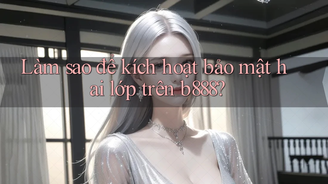 Làm sao để kích hoạt bảo mật hai lớp trên b888? Làm sao để kích hoạt bảo mật hai lớp trên b888?