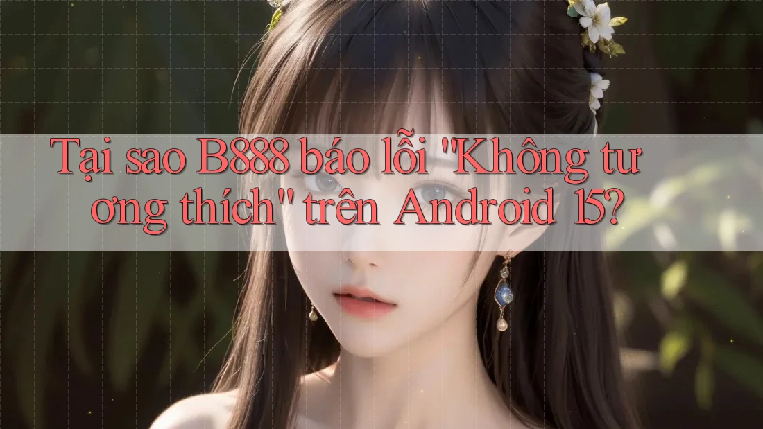 Tại sao B888 báo lỗi “Không tương thích” trên Android 15?