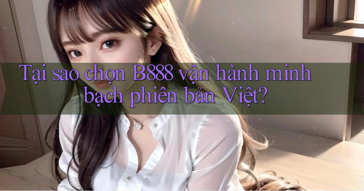 tại sao chọn b888 vận hành minh bạch phiên bản việt
