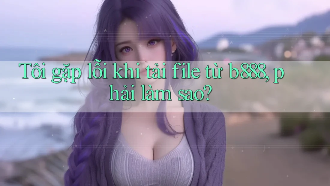 Tôi gặp lỗi khi tải file từ b888, phải làm sao?