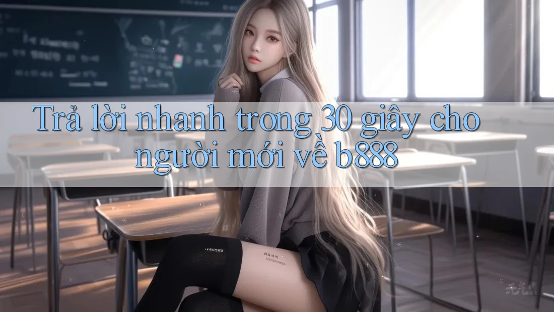 Trả lời nhanh trong 30 giây cho người mới về b888