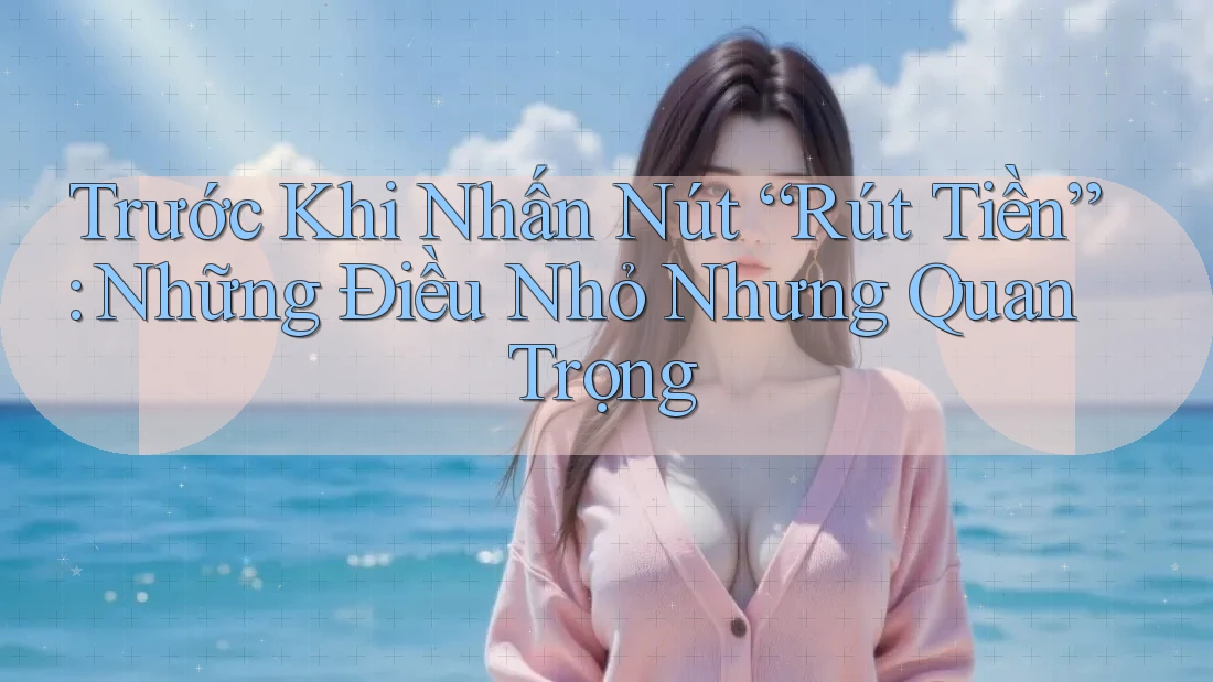 Trước Khi Nhấn Nút “Rút Tiền”: Những Điều Nhỏ Nhưng Quan Trọng